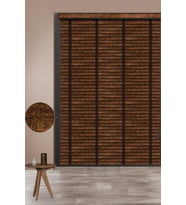Bayeliss 128 Antik Desen Gold Kahve Polywood Jaluzi