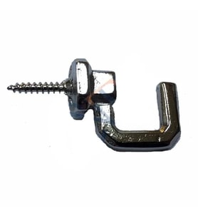 Vidalı Kanca, Askı Büyük - 15x23mm, Nikel - 100 Adet