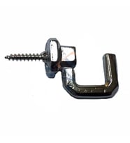 Vidalı Kanca, Askı Büyük - 15x23mm, Nikel - 100 Adet