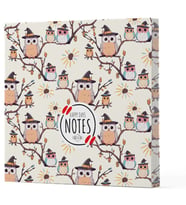 Baykuş 7 - Çizgisiz Yan Boyamalı Defter