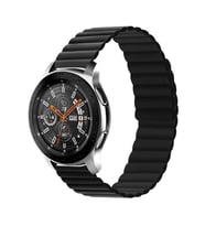 Huawei Honor Magic 2 42mm Kordon Renkli Strap Deri Loop Kordon (Siyah)