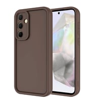 Samsung Galaxy A35 Uyumlu Kılıf Kamera Korumalı Zore Ananas Kapak (Kahverengi)