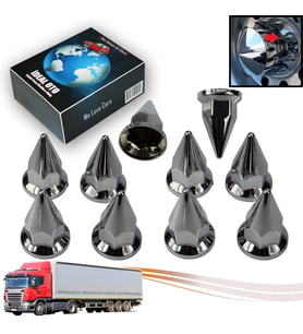 Tır Kamyon İçin 10 Adet Krom Bijon Anahtar Kapağı (33 MM)