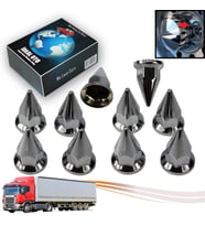 Tır Kamyon İçin 10 Adet Krom Bijon Anahtar Kapağı (33 MM)