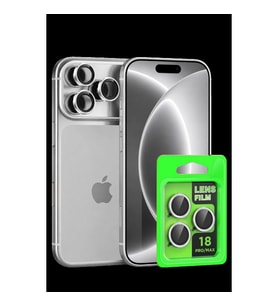 Newface Apple İphone 18 Pro Raze Metal Kamera Lens - Gümüş
