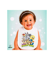 Looney Tunes Keten Bebek Mama Önlüğü – Yumuşak, Emici, Yıkanabilir, Özel Tasarım P124