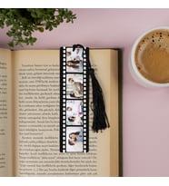 Film Şeridi Fotoğraflı Kitap Ayracı