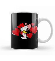 Snoopy Valentines Day Kupa Bardak Porselen