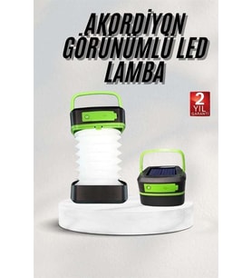 Kompakt Katlanabilir Kamp Lambası 3 Kademeli Şarjlı