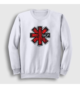 Presmono Unisex Beyaz Rhcp Red Hot Chili Peppers Sweatshirt 108338tt (Beyaz)