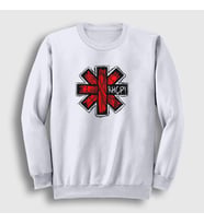 Presmono Unisex Beyaz Rhcp Red Hot Chili Peppers Sweatshirt 108338tt (Beyaz)