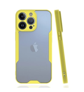 Apple İphone 14 Pro Kılıf Platin Silikon - Sarı