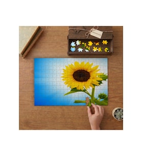 Güne Bakan Çiçeği - Bitki Tasarımı 240 parça Ahşap Puzzle Ahşap Kutuda MP01222