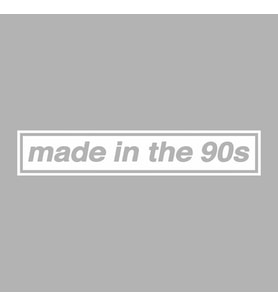 Made In the 90s Araba Stickeri siyah 26x5 CM (Beyaz)