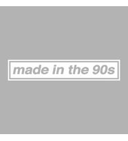 Made In the 90s Araba Stickeri siyah 26x5 CM (Beyaz)