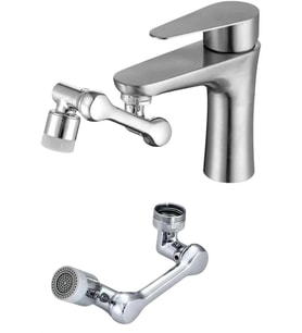 Mutfak Musluk Başlığı 1080 Derece Dönebilir Oynar Başlıklı Musluk Aparatı