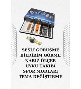 Mey İthalat® Seti Bluetooth Kulaklık Ucuz Kaliteli Yeni Nesil Akıllı Saat