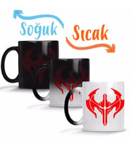 League Of Legends Noxus Symbol Logo 2 Sihirli Kupa Bardak Porselen