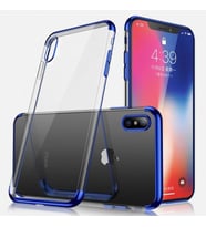 Zore iPhone XS Max ile Uyumlu Glitter Silikon Kılıf Mavi