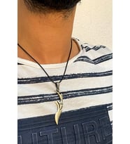 Hançer Model Gümüş Erkek Kolye