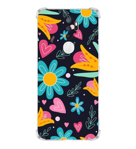 PrintiFy Oppo A5 2020 Uyumlu Retro Color 1 Baskılı Şeffaf Köşe Korumalı Antişok Kılıf