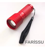OR-8818 Kırmızı Mini LED El Feneri - Deprem Feneri - 3x AAA Kuru Pil Uyumlu (Piller Dahil Değildir)