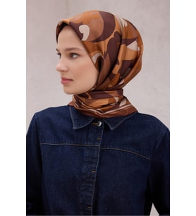 Belli % 100 Twill İpek Eşarp 4213D 87