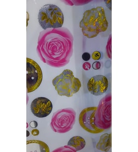 Gül Başlı Desenli Masa Örtüsü 80 CM X 110 CM