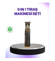 Mey İthalat® 9’u 1 Arada Şarjlı Erkek Bakım Cihazı Saç Sakal Bıyık Ense Trimmer