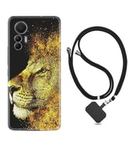 Xiaomi 12 Lite Kılıf Resimli Boyun Askılı İpli Desenli Silikon Leon 1323