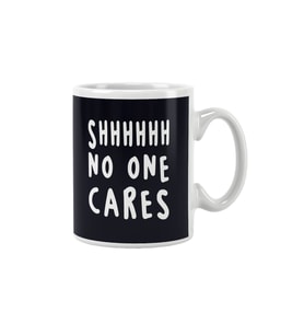 Sarkastik No One Cares Baskılı Kupa Bardak