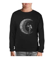 Space - Construction Siyah Çocuk Sweatshirt