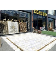 Doğal Kürk Halı Beyaz