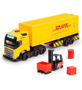 Dickie Dhl Kargo Kamyonu ve Forklift (Kapakları Açılabilir)