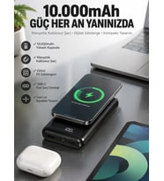 10.000 Mah Powerbank 4 Portlu Hızlı Şarj Dijital Göstergeli