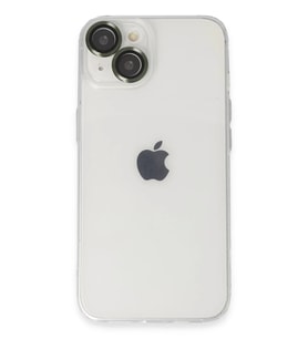 iPhone 14 Kılıf Luko Lens Silikon - Yeşil