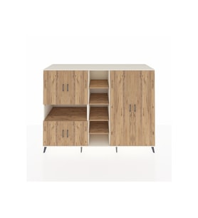 Kronos Dolap 13 Raflı 6 Kapaklı 220x59x163 Aytaşı-Çam