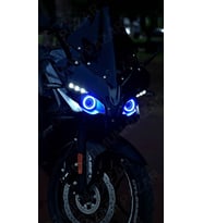 Bajaj Pulsar RS200 2015 -2024 Model Uyumlu Angel Neon LED Halka Tak Çalıştır MAVİ RENK