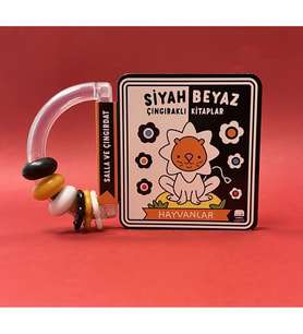 Siyah - Beyaz Çıngıraklı Kitaplar - Hayvanlar (Ciltli)
