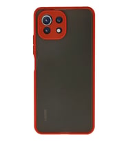 Mİ 11 Lite Kılıf Montreal Silikon Kapak - Kırmızı