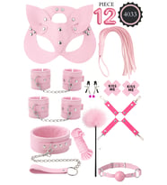 İPTİLA 12 PARÇA pembe  FANTEZİ ESARET SETİ