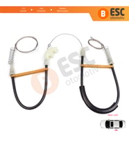 Volvo S40 V40 MK1 644 645 1995-2004 4/5-Kapı 30623452 İçin Elektrikli Arka Sol Cam Kriko Tamir Seti