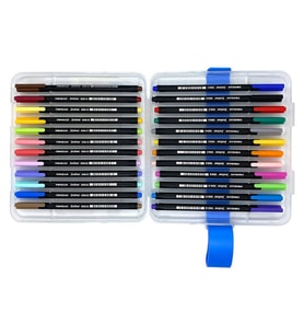 Pensan Fineliner 0.4 mm Keçe Uçlu Kalem 24 Renk PVC Kutulu 