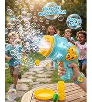 Köpük Tabancası Bubble Pilli Ördekli Köpük Tabancası 15 Cm