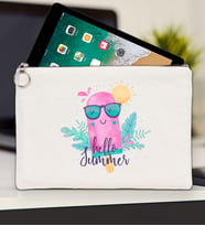 BK Gİft Yaz Temalı-5 Tablet Çantası 30x21cm(12 Renk Seçeneği), Ipad Çantası, Baskılı Tablet Kılıfı (Ham)