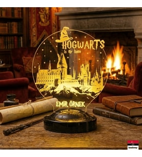 Harry Potter Hogwarts 3D LED Lamba  Özel Hayran Hediyesi - LoveLamp