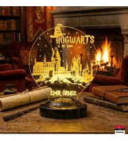 Harry Potter Hogwarts 3D LED Lamba  Özel Hayran Hediyesi - LoveLamp