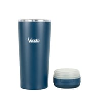 VAESKE 500 ML ÇELİK TERMOS BLUETOOTH HOPARLÖR MAVİ (Mavi)