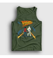 Presmono Unisex Haki Film Geleceğe Dönüş Back To The Future Atlet 243183tt