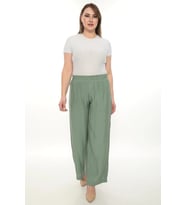 Kadın Beli Lastikli Rahat Kesim Pantolon – Günlük Şık ve Konforlu